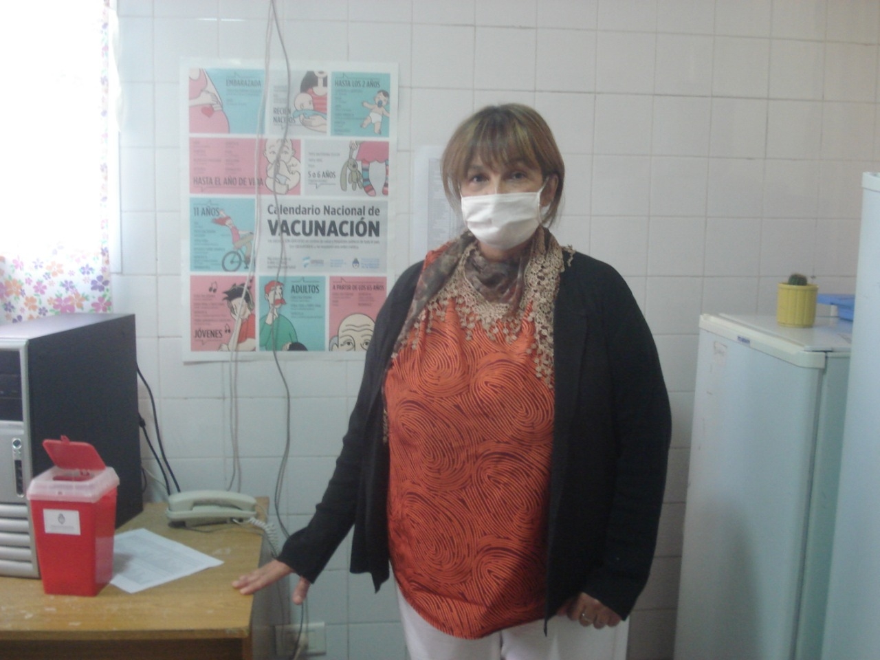 Marisel Martínez, encargada del Vacunatorio del HIGA Junín.