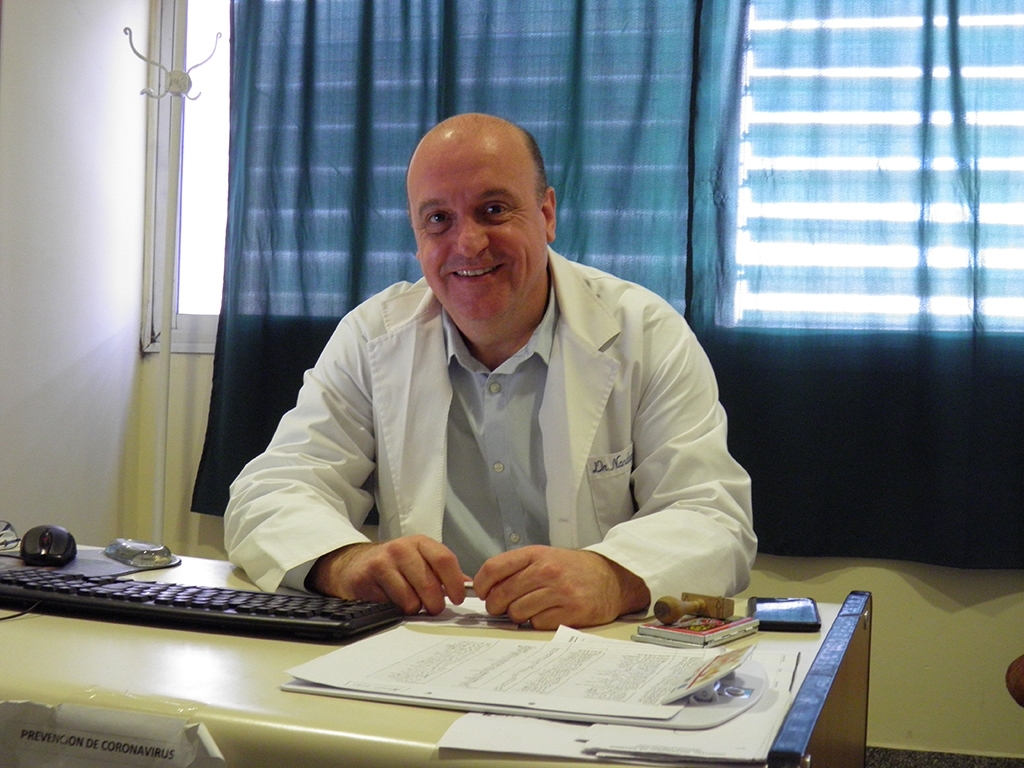 Jefe del Servicio de Oncología del HIGA Junín, Dr. Néstor Nardacchione.